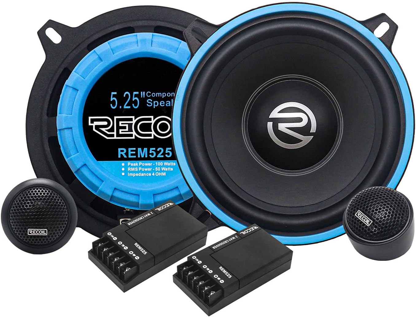 RECOIL Echo Series 5.25-Inch Car Audio Component Speaker System