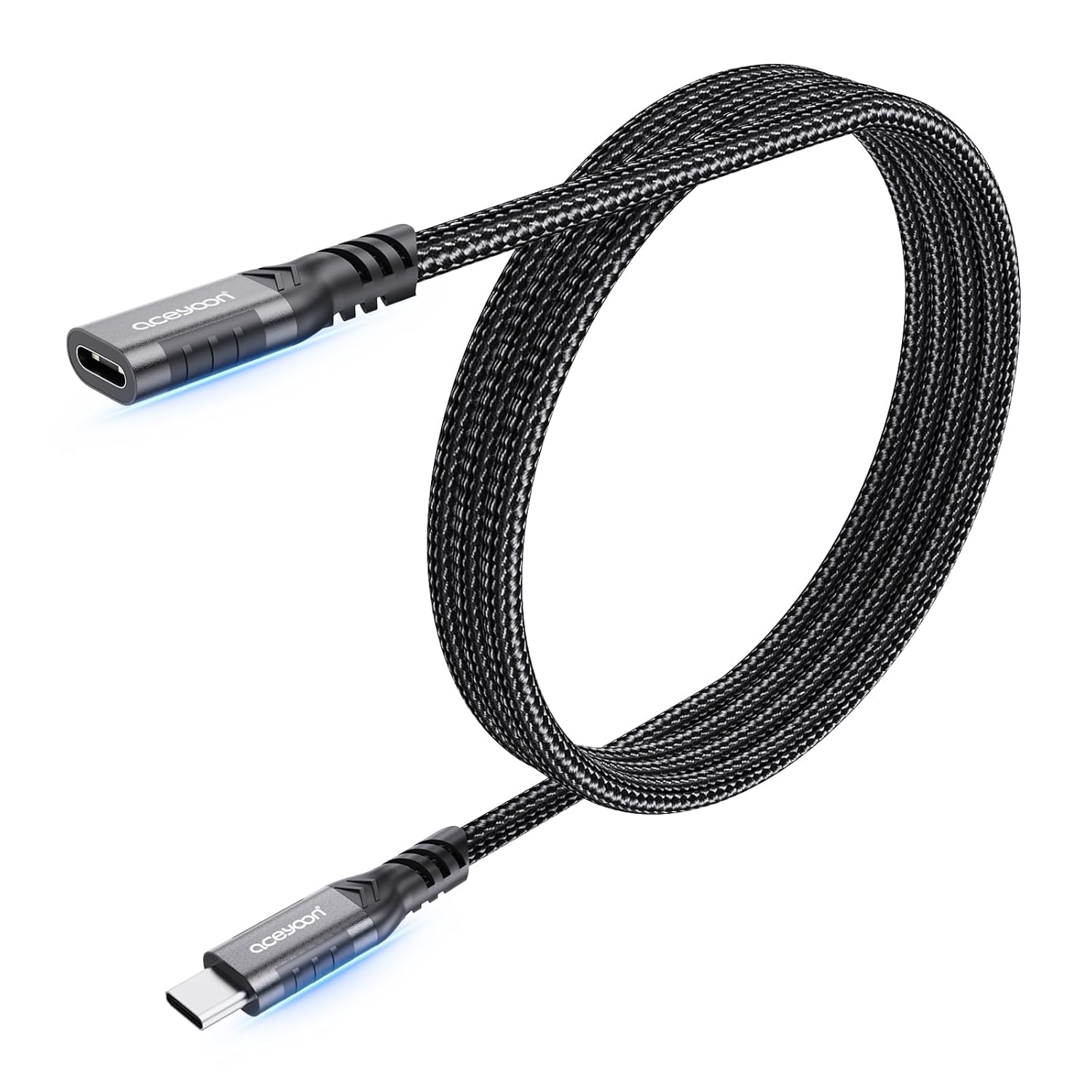 aceyoon 6.6FT USB C Extension Cable - Fast Charging Powerhouse!