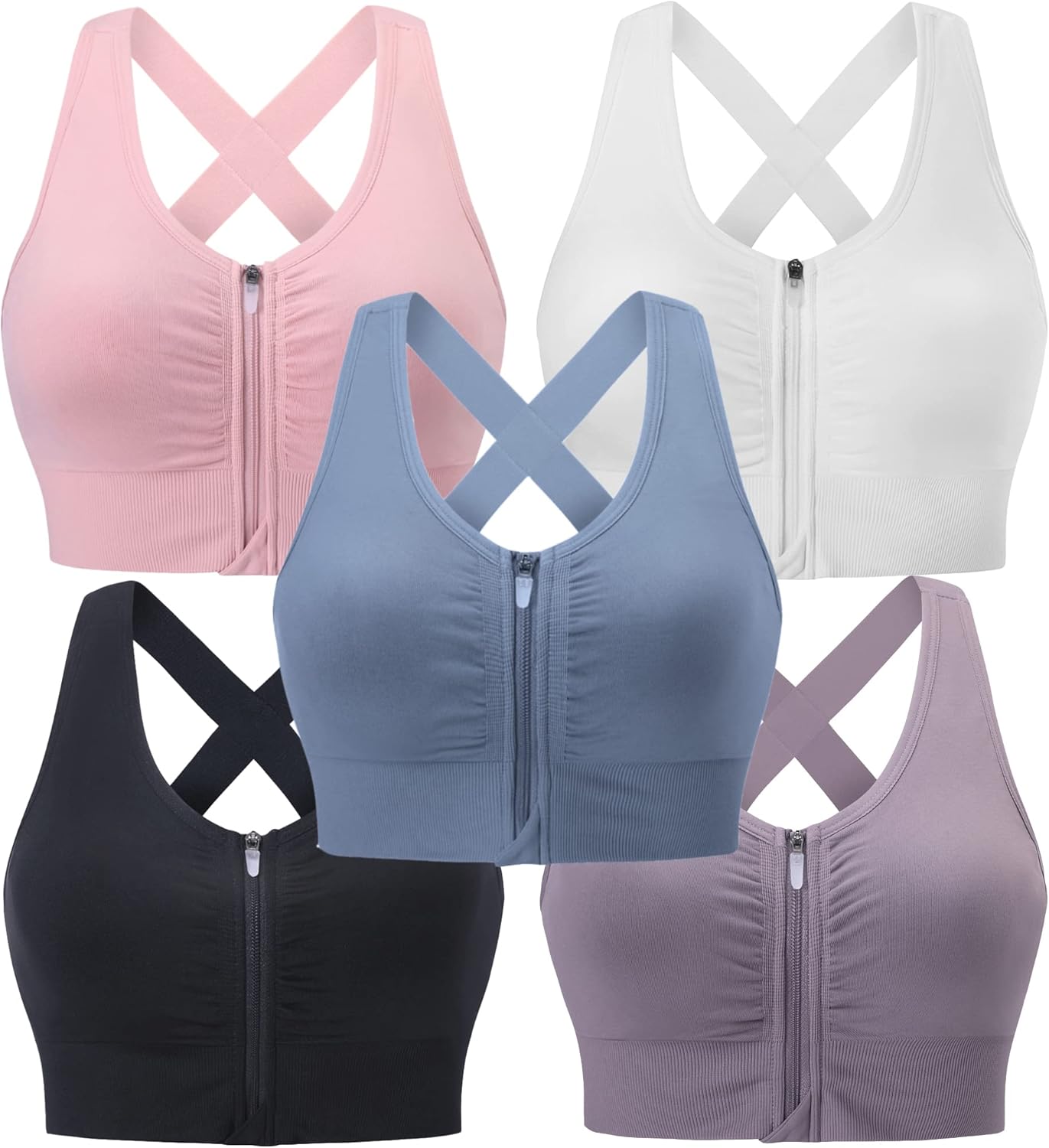 Evcute Zip Front Post-Surgery Bra for Comfort and Support