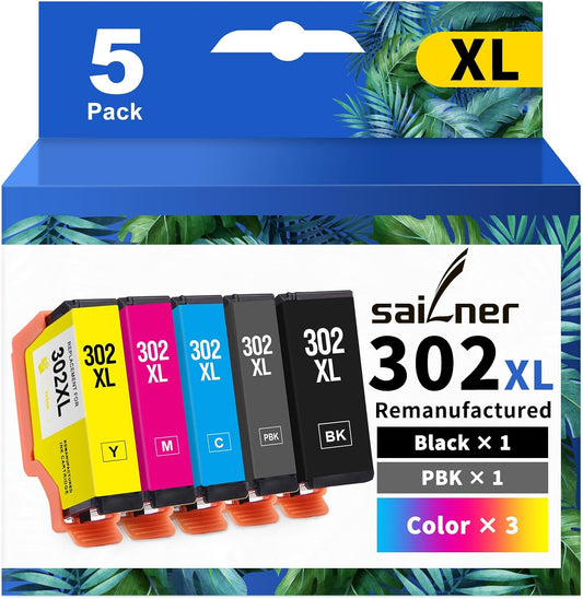 SAILNER 302XL Ink Combo Pack - Premium Quality for Epson Printers