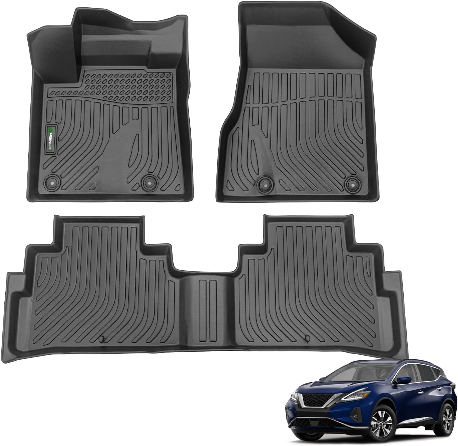 All Weather Floor Mats for Nissan Murano 2024-2017.5 by ANBINGO