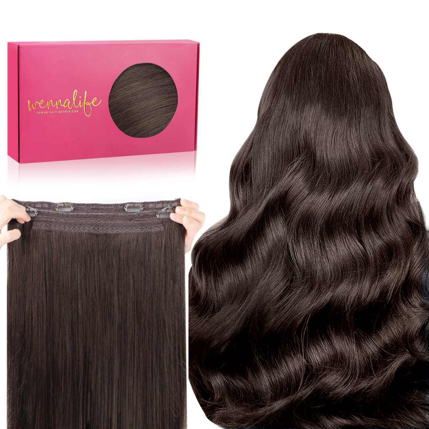 WENNALIFE Wire Hair Extensions for Natural Volume & Length