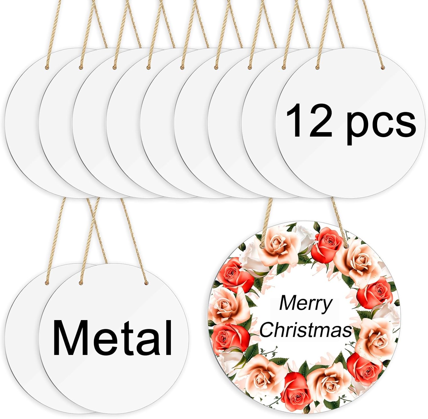 12 pcs Sublimation Door Hanger Blanks for Creative DIY Projects