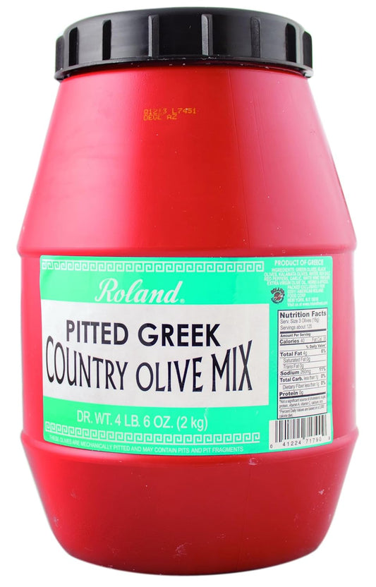 Roland Foods Pitted Greek Country Olive Mix for Bold Flavor