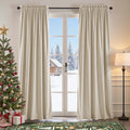 Lazzzy Velvet Blackout Curtains 42in x 108in - Thermal Luxury Drapes