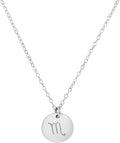 Handmade Zodiac Charm Necklace Sterling Silver - Scorpio