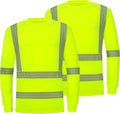 ProtectX High Visibility Heavy Duty Long Sleeve Safety T-Shirt - Class
