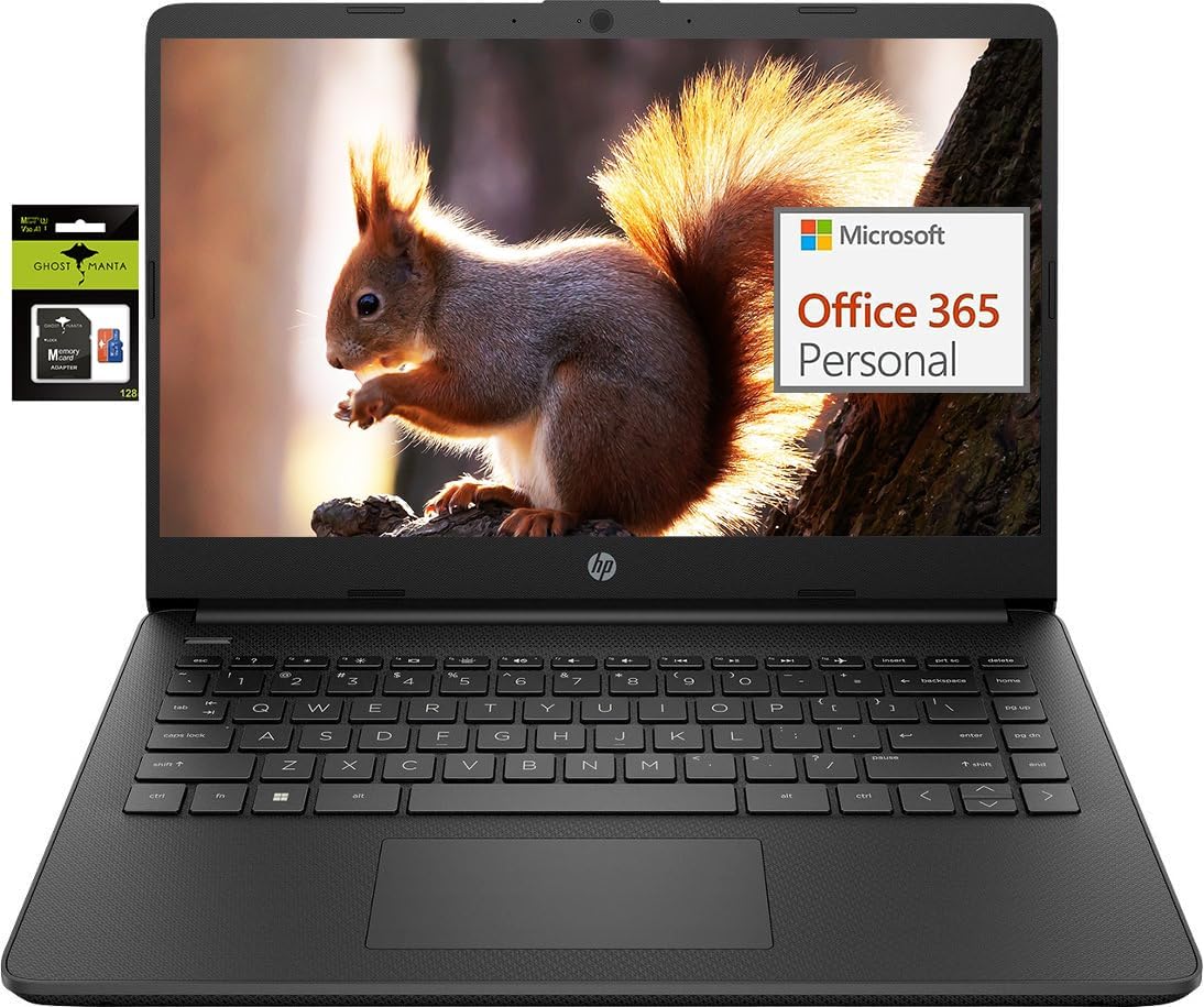 HP 14 Premium HD Portable Laptop for Students and Business