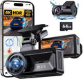 4K Dual Dash Cam with 5G WiFi and Night Vision for Cars