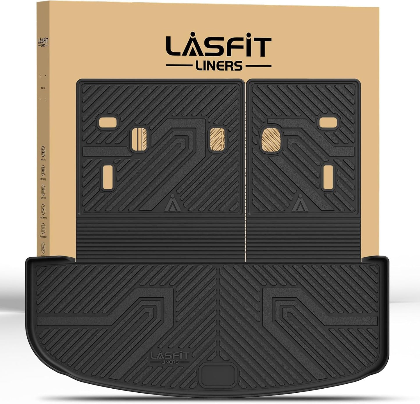 LASFIT Cargo Mat & Backrest Mats for Kia Telluride 2020-2025
