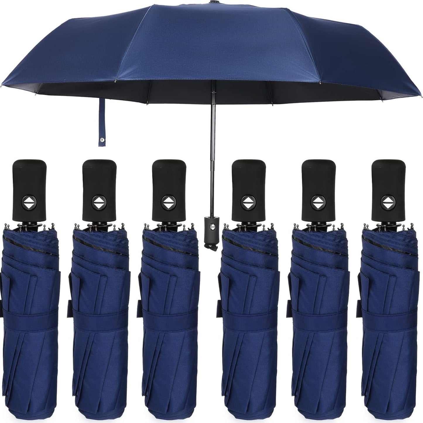 Compact Travel Umbrella Set of 6 for Rainy Days and Adventures