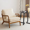 Mid-Century Modern Accent Chair - Corduroy Lounge Chair for Living
