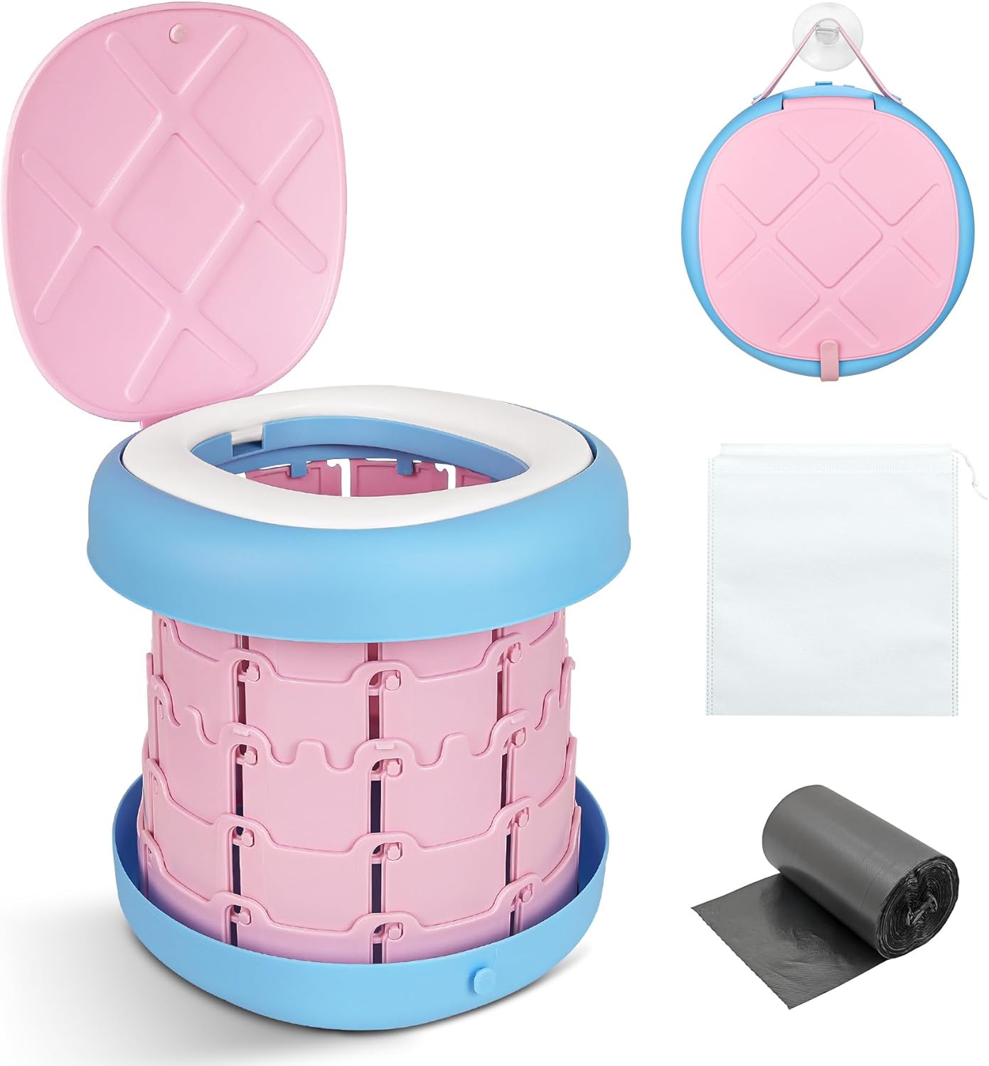Adjustable Height Travel Toilet for All Ages