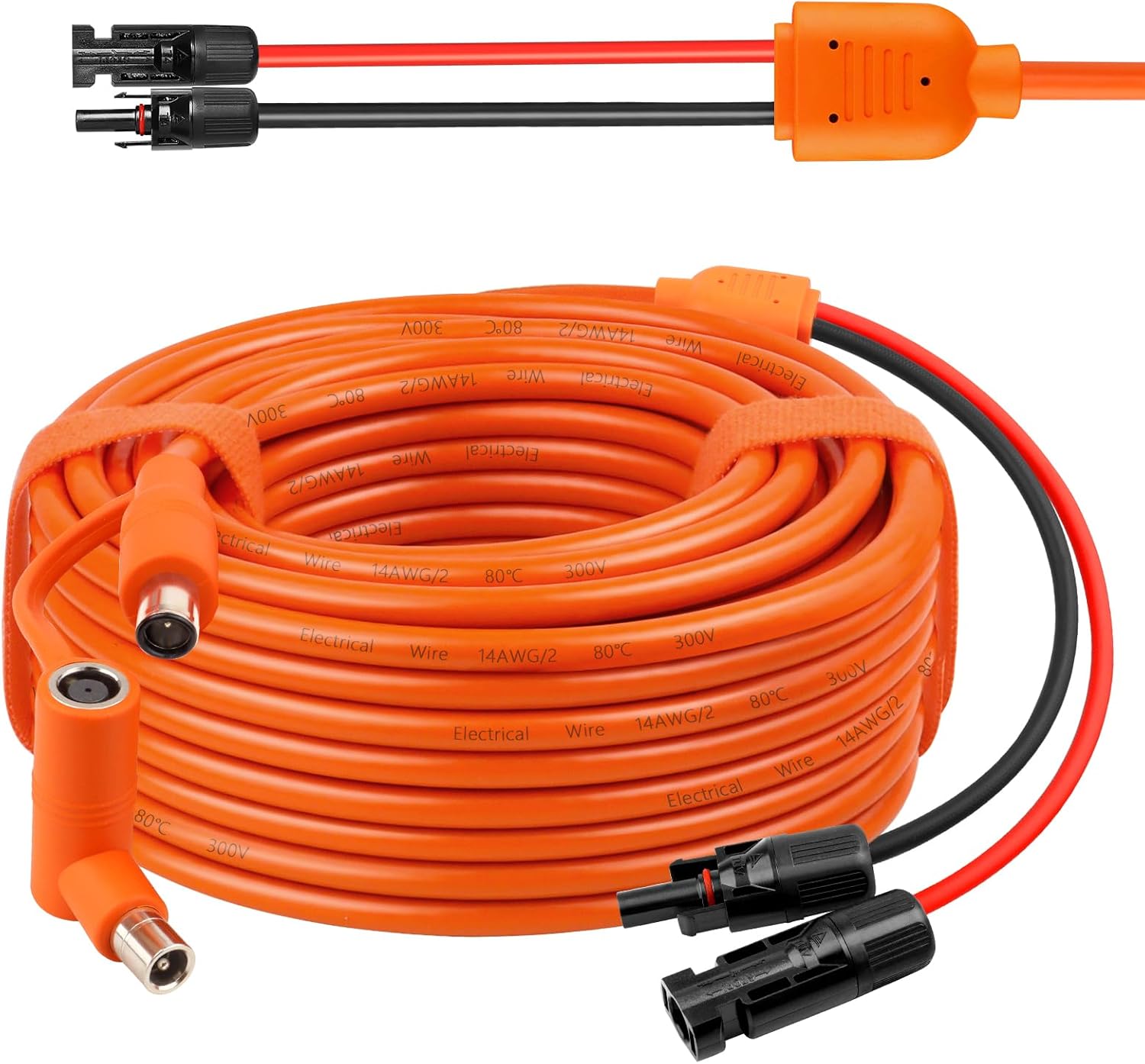 Solar to DC 8mm Charge Extension Cable 40FT for Power Stations