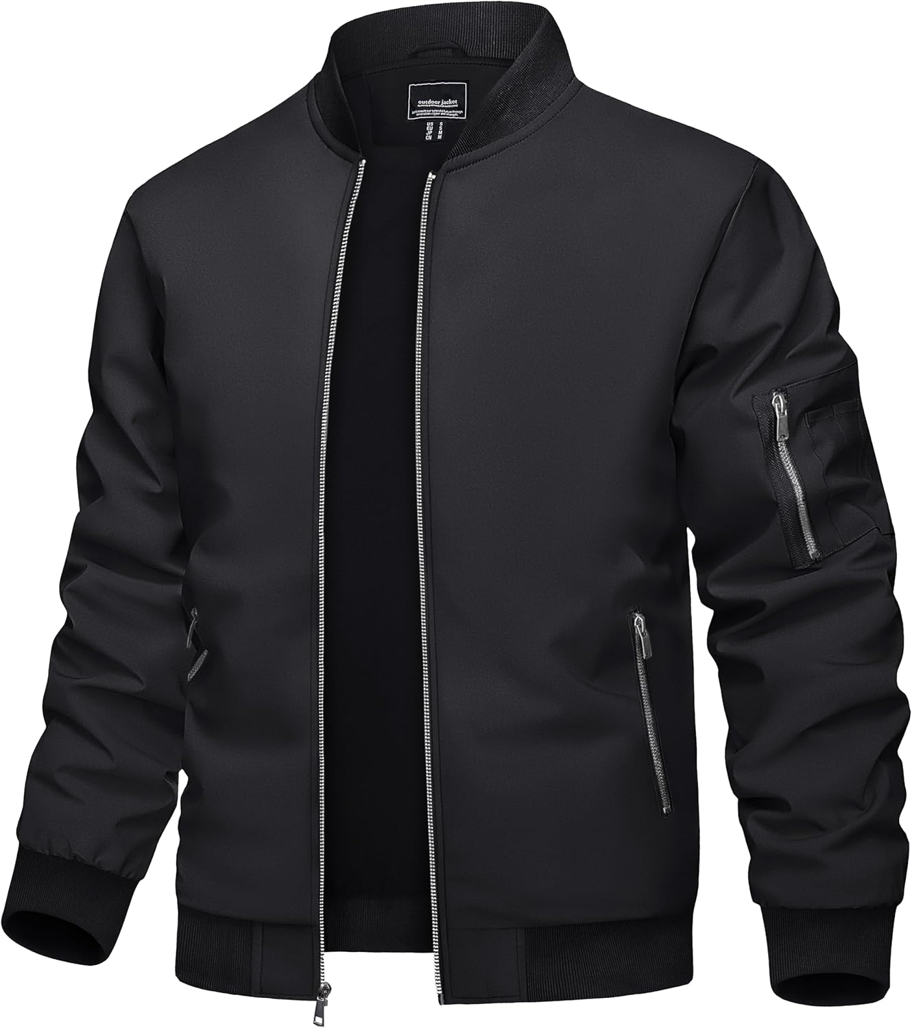 TACVASEN Men's Lightweight Bomber Jacket for Spring and Fall