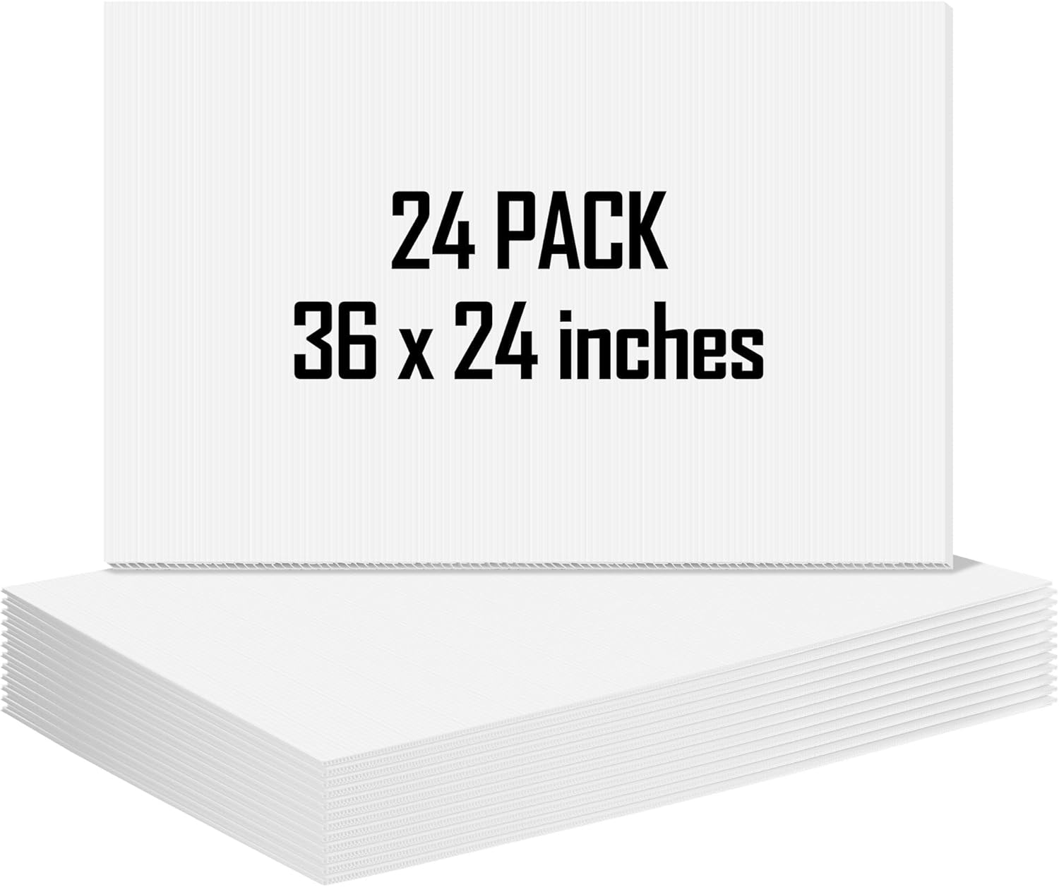 24 Pack 24 x 36 Inch Corrugated Plastic Yard Signs for Events