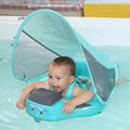 Mambobaby Fish Baby Swim Float with Canopy - Green Infant Trainer
