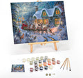Paint by Numbers Kit for Adults Framed Canvas 16ft x 20ft - Christmas
