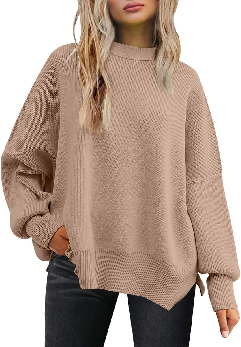LILLUSORY Women's Oversized Batwing Sweaters for Trendy Style