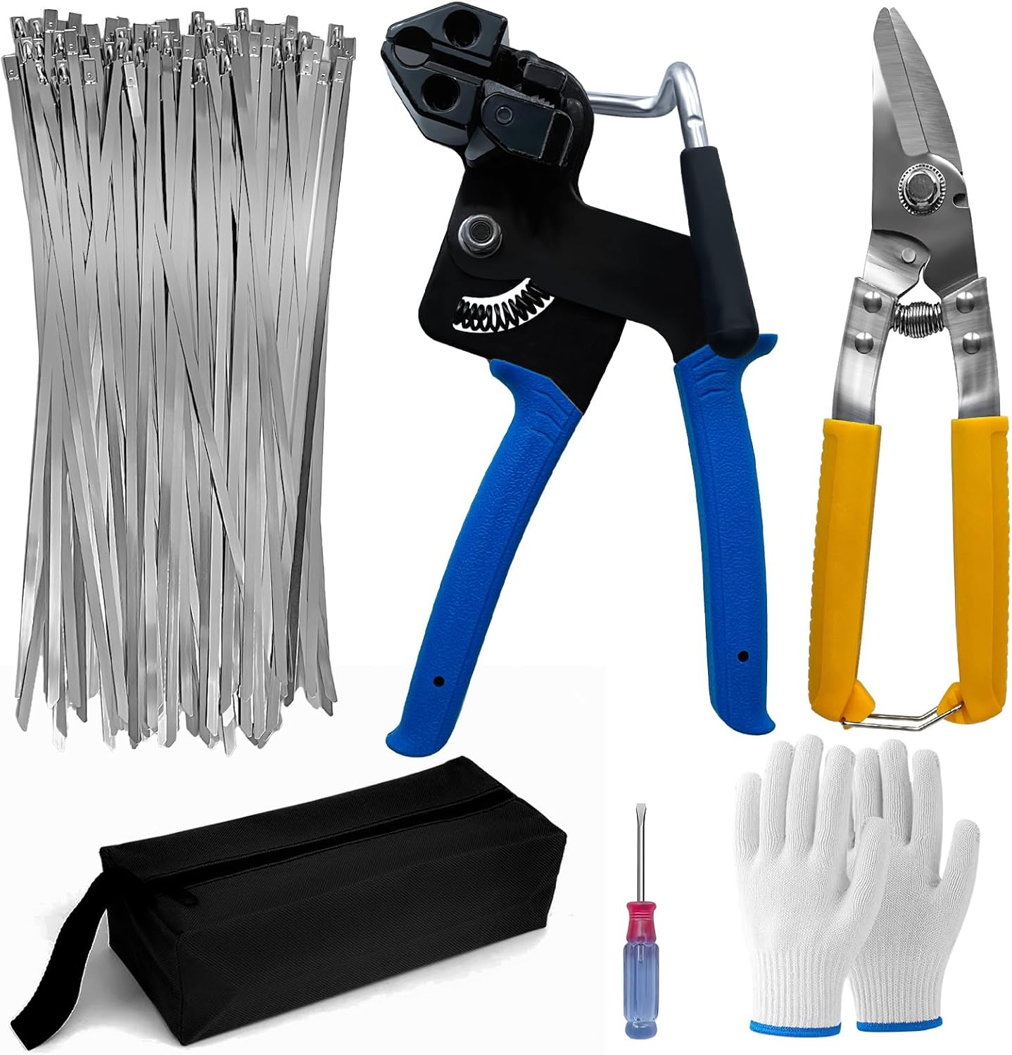 Trivd Frol One-Handed Metal Zip Tie Gun - Efficient Fastening