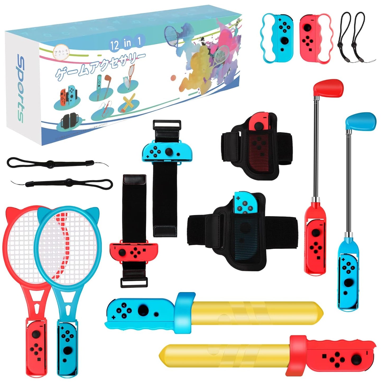 12-IN-1 Family Sports Kit for Nintendo Switch