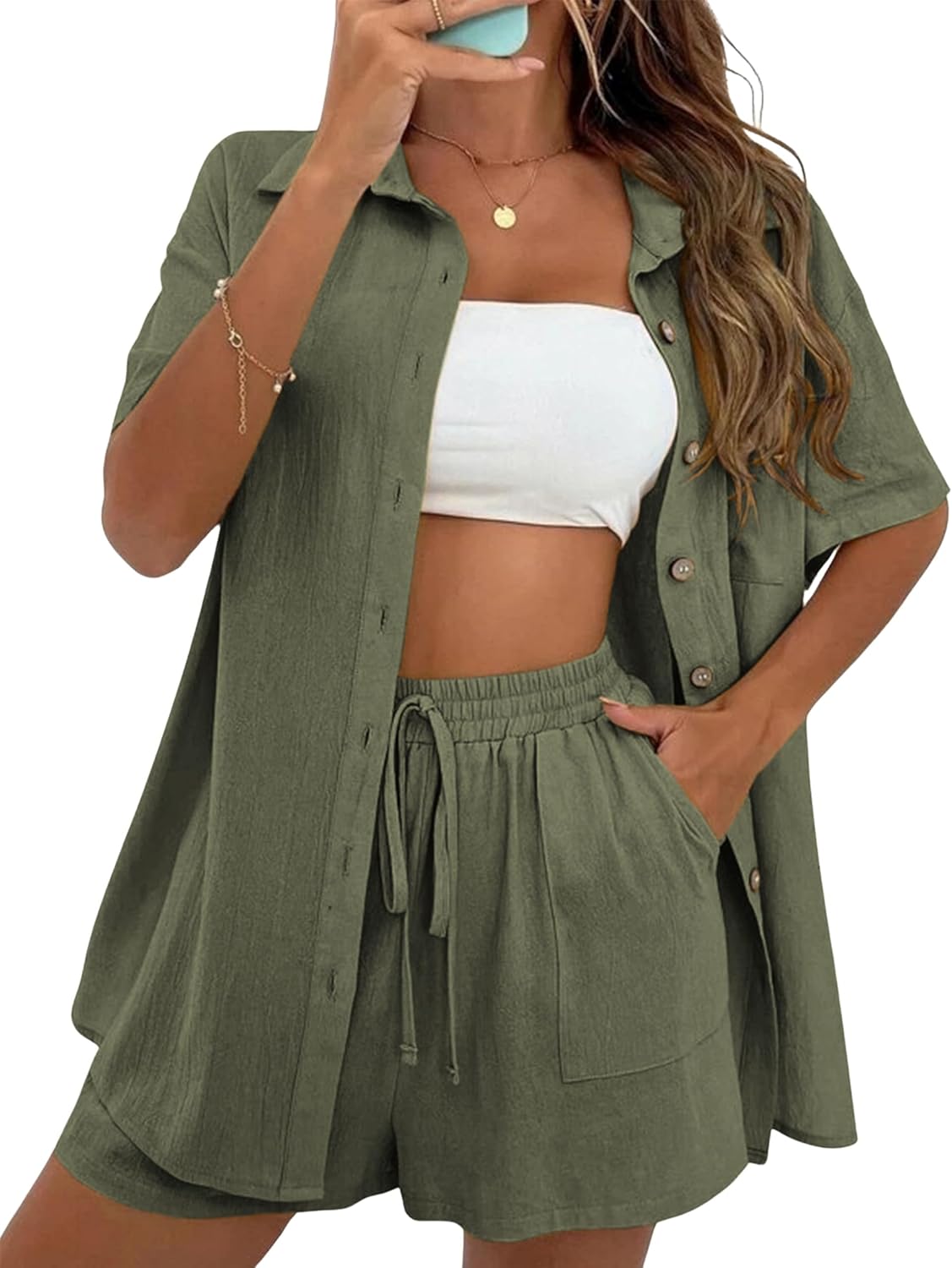 SeekMe Linen Short Sets for Women - Perfect Summer Outfits