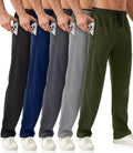 Men's Athletic Sweatpants with Zipper Pockets for Running and Gym