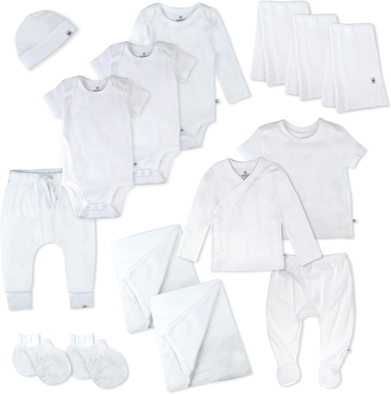 HonestBaby 15-Piece Welcome Home Gift Set for Newborns