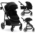 INFANS 2 in 1 Baby Stroller - Reversible Bassinet & Foldable Pushchair
