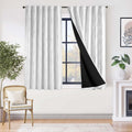 95% Blackout Boho Curtains 63 in Panels - Moon Phases Thermal Drapes