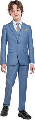Boys Slim Fit Wedding Suit Set - All-in-One Formal Outfit