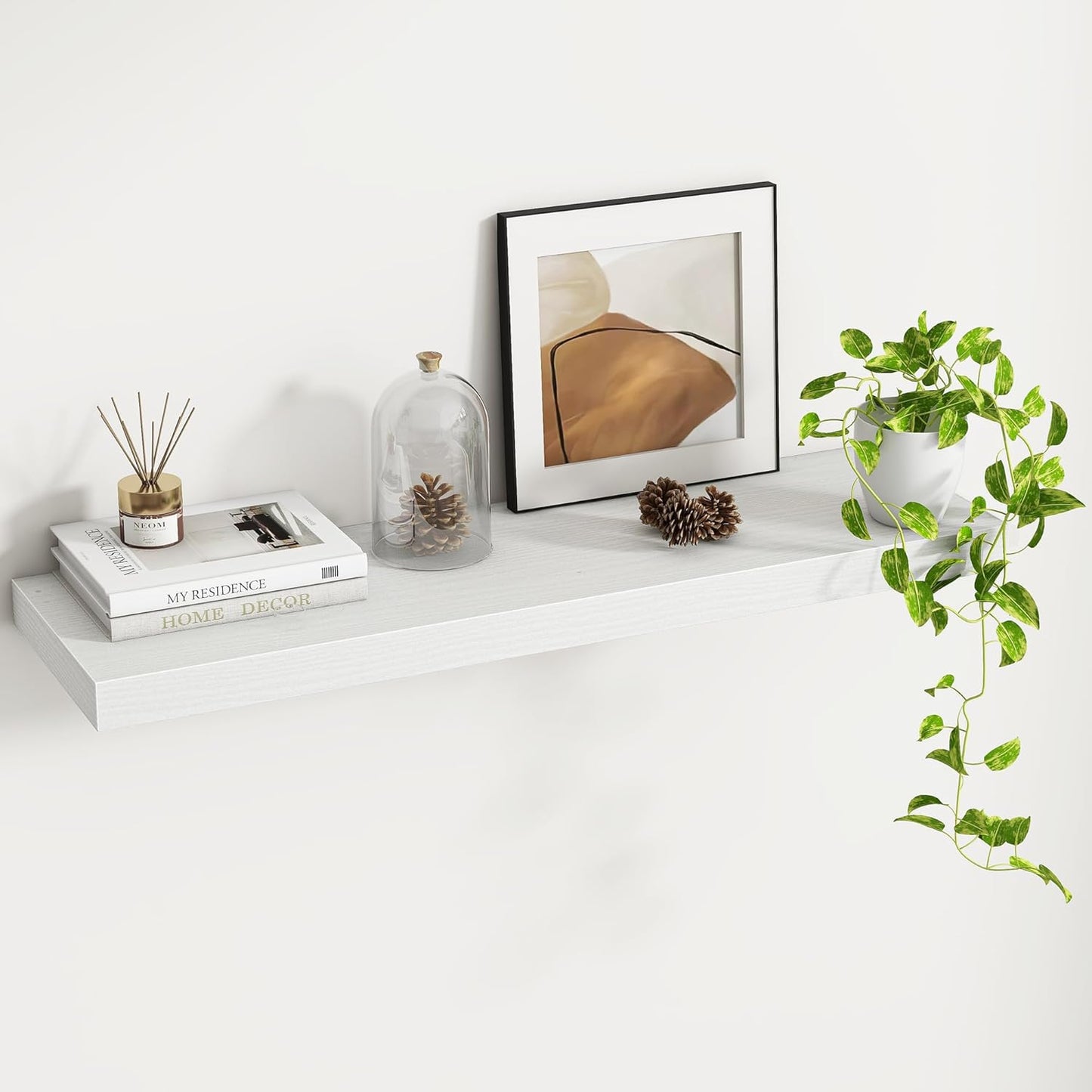 Rustic Wooden Floating Shelves for Stylish Home Storage Solutions