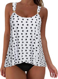 Ruffle High Waisted Tankini Swimsuit Tummy Control - Flattering Fit