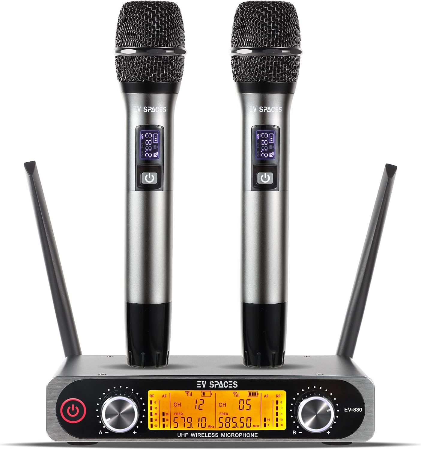 Pro Dynamic Dual Handheld Mic Set, 260ft Range - EV SPACES