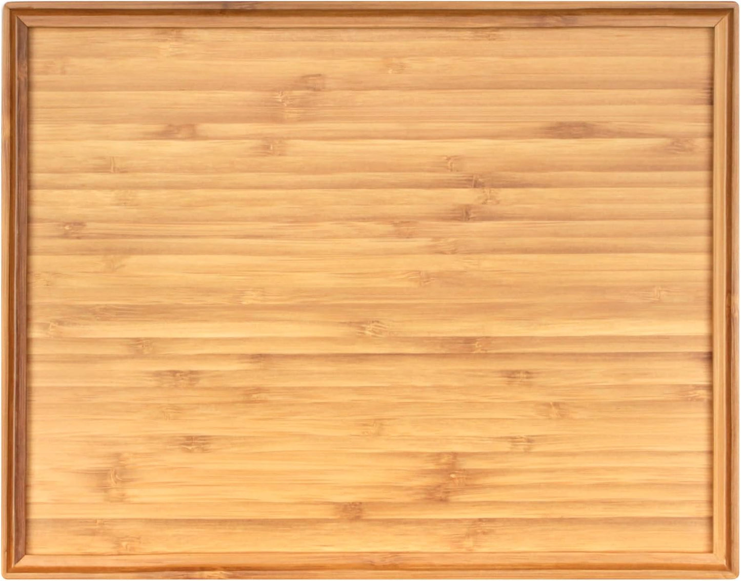 Organic Bamboo Serving Tray Set - Perfect for Charcuterie and More