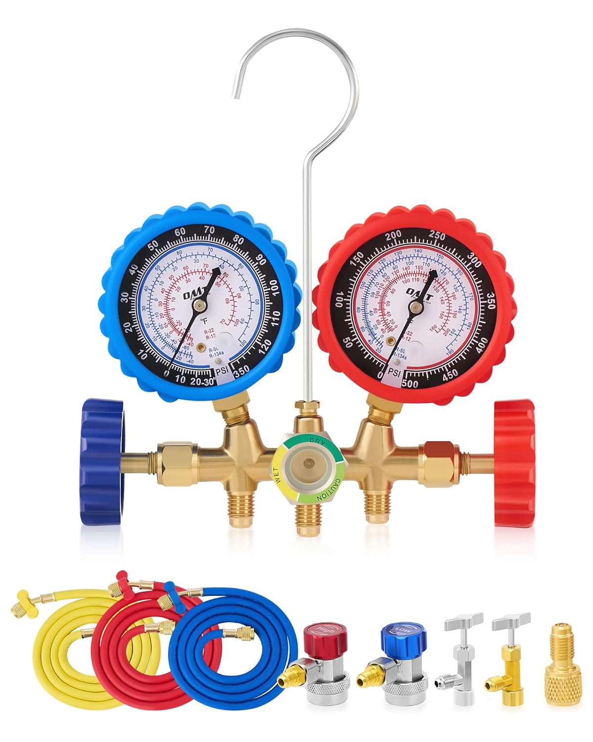 Orion Motor Tech AC Gauge Set for R134A R12 R22 Refrigerants