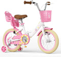 Girls Bike with Training Wheels 12 14 16 20 in - Charming Princess