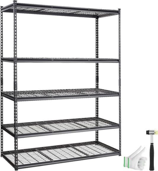 VEVOR Storage Shelving Unit - Heavy Duty 5-Tier Organizer Rack
