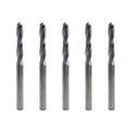 1/4 in Solid Carbide Jobber Drill Bits 5-Piece - Durable Metal