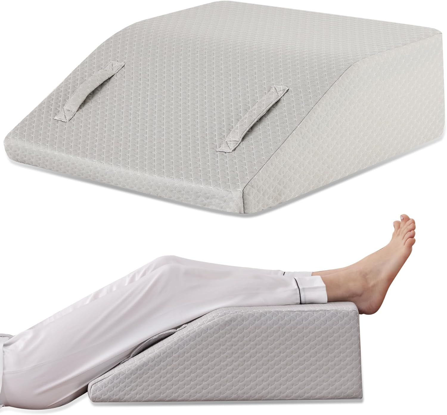 Leg Elevation Pillow by Ruqmuis for Pain Relief and Comfort