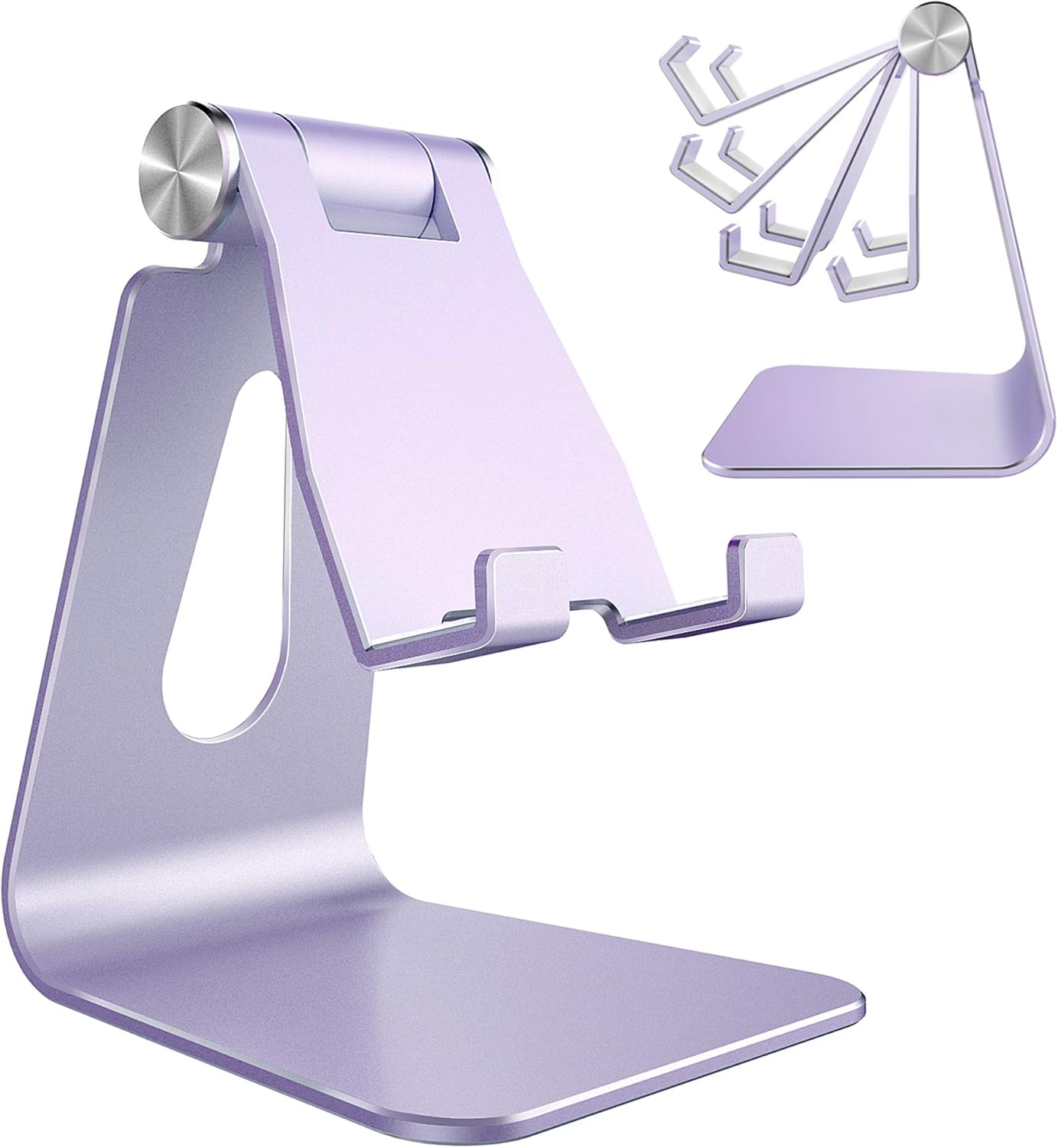 Adjustable Aluminum Phone Stand - Purple