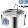 Cat Water Fountain for Cats and Dogs - 3.2L Stainless Steel Fountain