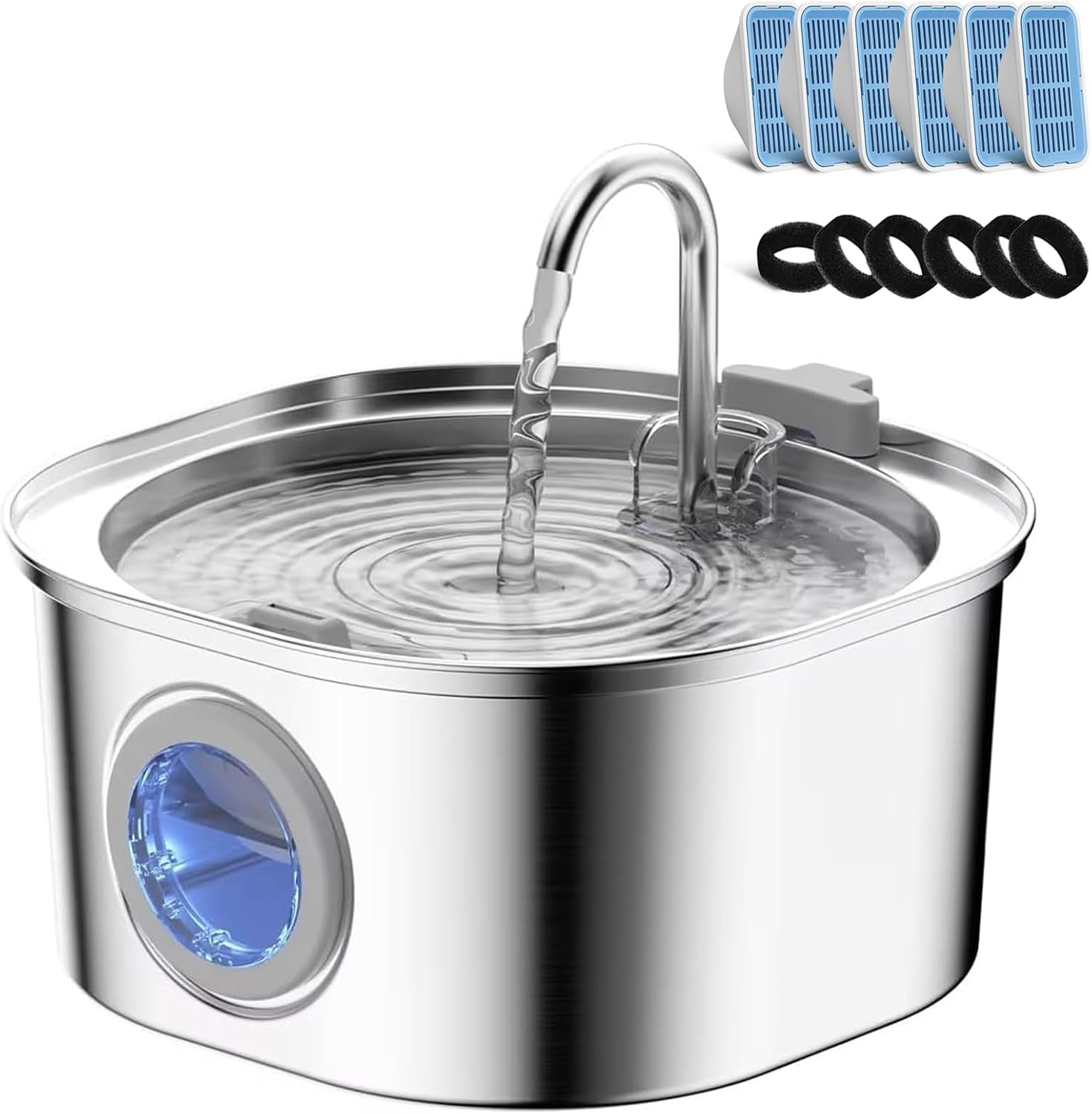 Cat Water Fountain for Cats and Dogs with Large Capacity