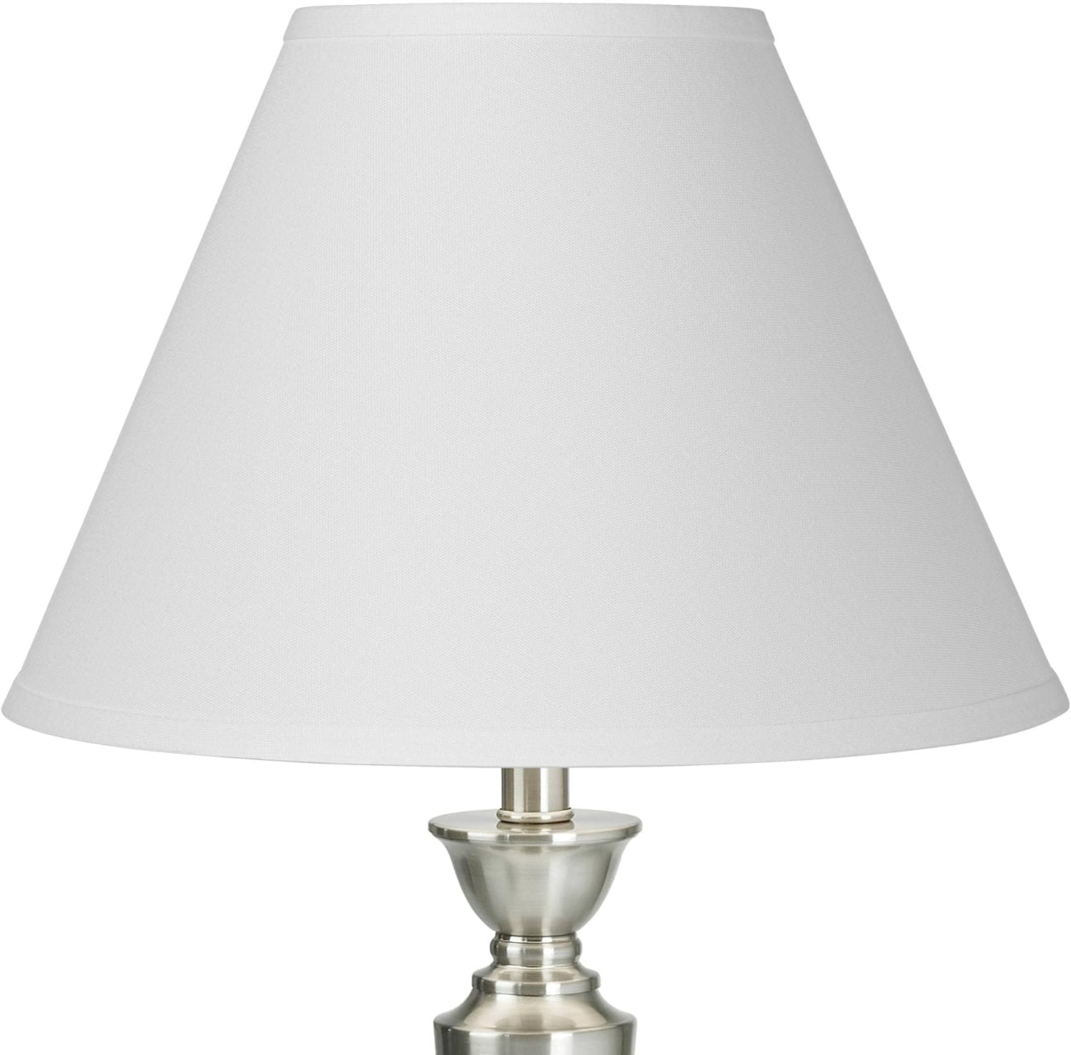 Bright Antique White Linen Large Lamp Shade for Elegant Lighting