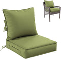 Premium Outdoor Seat Cushion 19 x 19 x 4 in - Deep Seat and Backrest