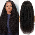 13x6 Deep Wave Lace Front Wig Human Hair 24in - Natural Curly Look