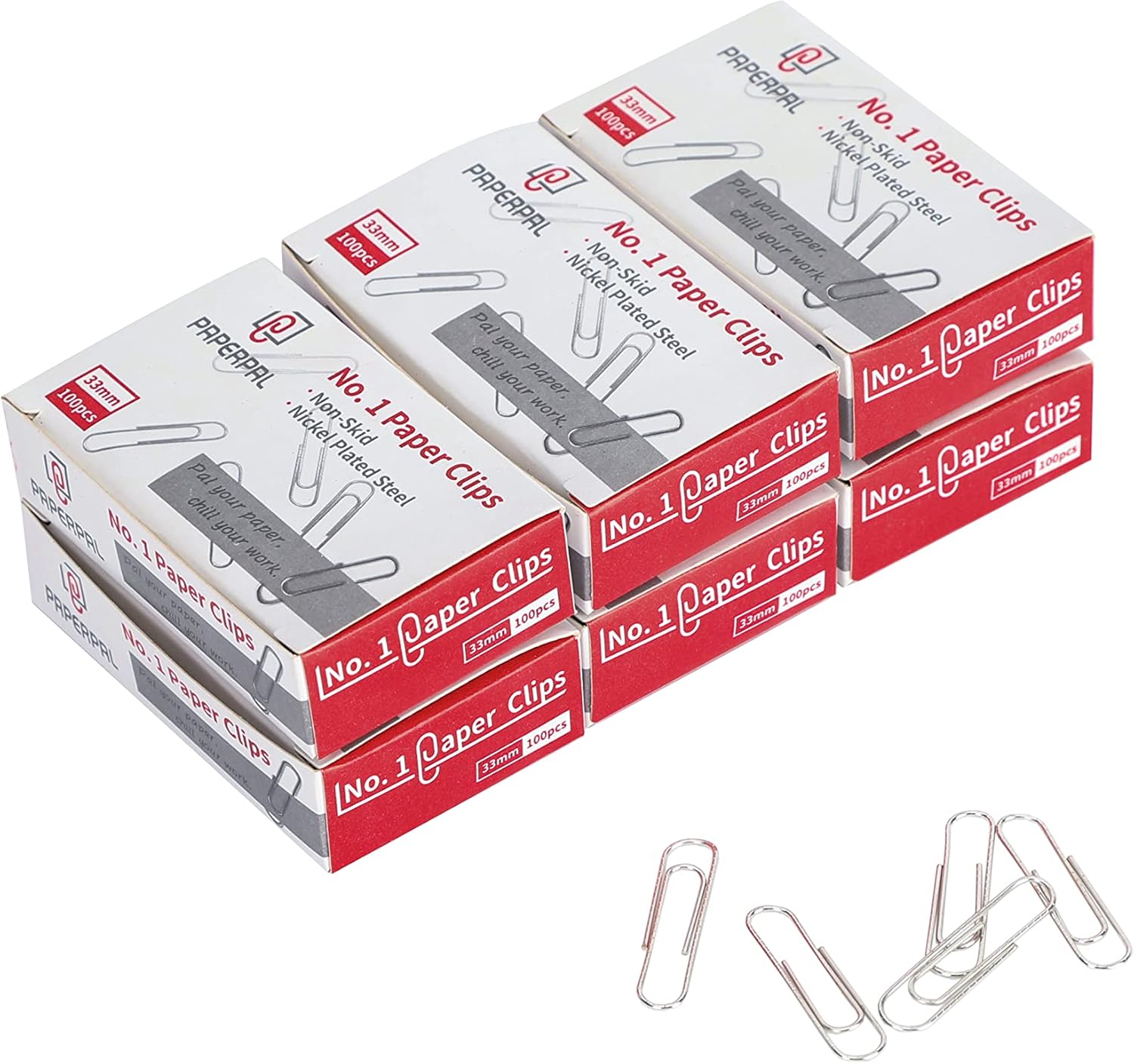 600 Medium Nonskid Paper Clips for Daily Tasks