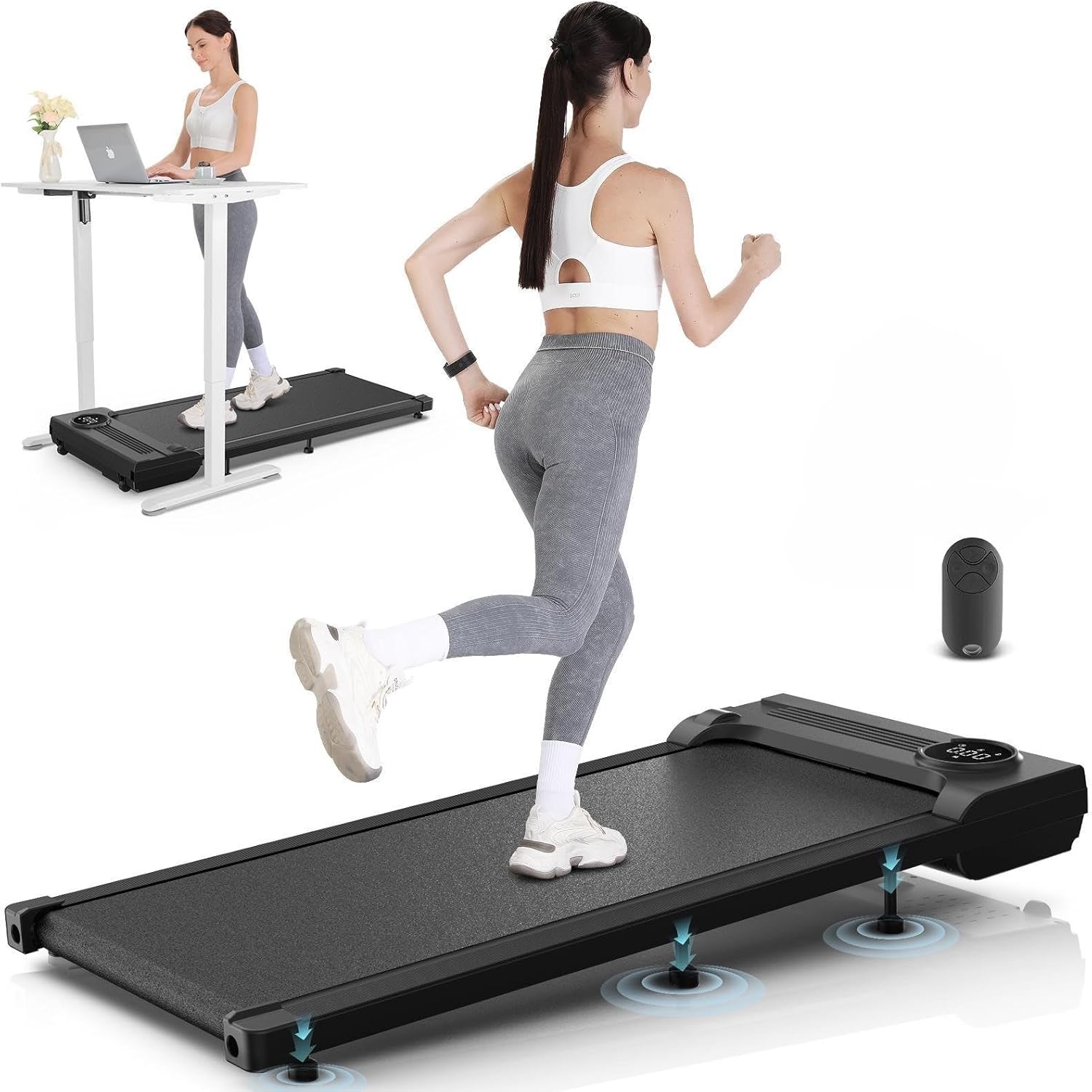 FUNMILY 2.5HP Walking Pad: Portable Fitness Joy!