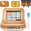 Air Fryer Liners 100PCS Disposable Rectangle Parchment Liners - Keeps