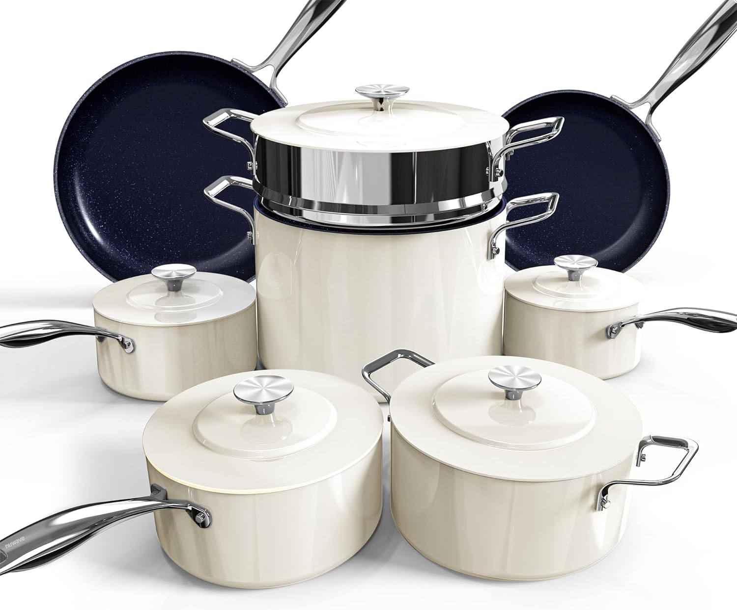 Nuwave Lux 13pc Forged Lightweight Cookware Set for Healthy Cooking